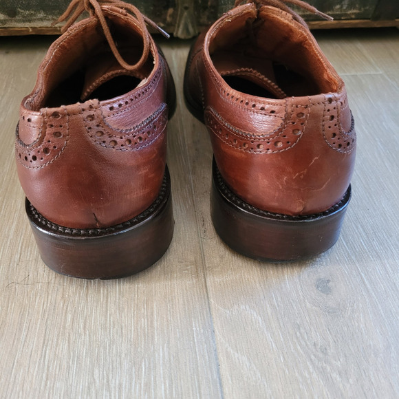 Spatarella Shoes Mens Size 10.5 Oxford Brogue Leather Made Italy Dress Formal - Picture 5 of 16